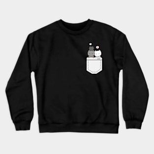 Cute kittens in the pocket Crewneck Sweatshirt